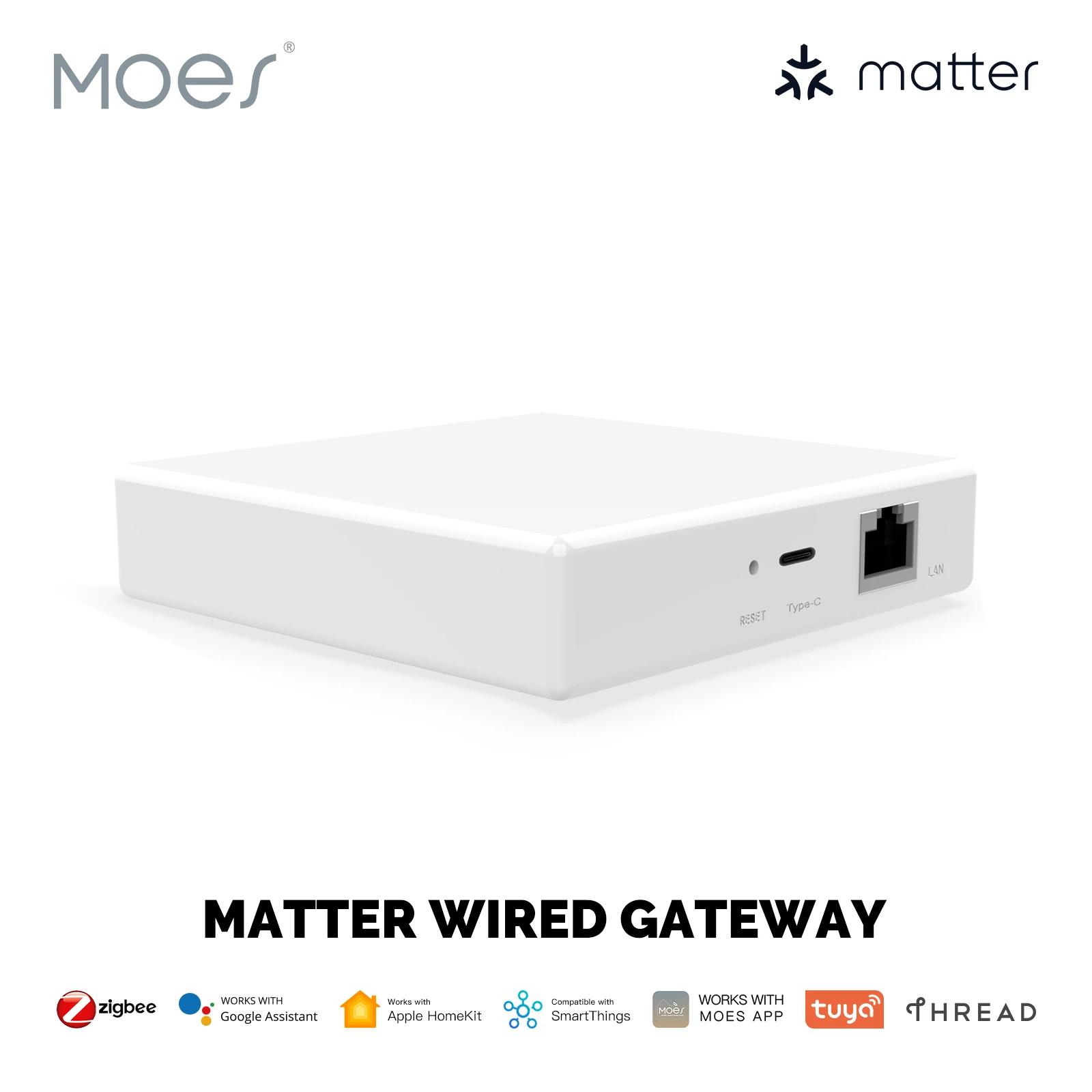 MOES Matter Gateway, Tuya Zigbee Ʈ Ȩ , Siri  , HomeKit, SmartThings, Google Assistant,